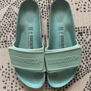 Birkenstock Light Green Slides